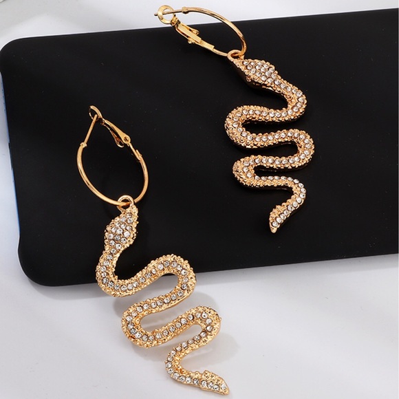 marie and lux Jewelry - 5 for $25 Golden Snake Luck Earrings